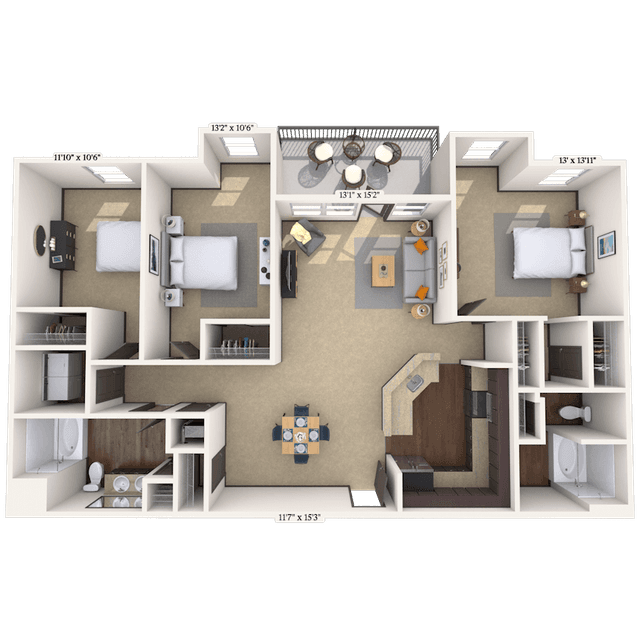 Floorplan image of unit 01210