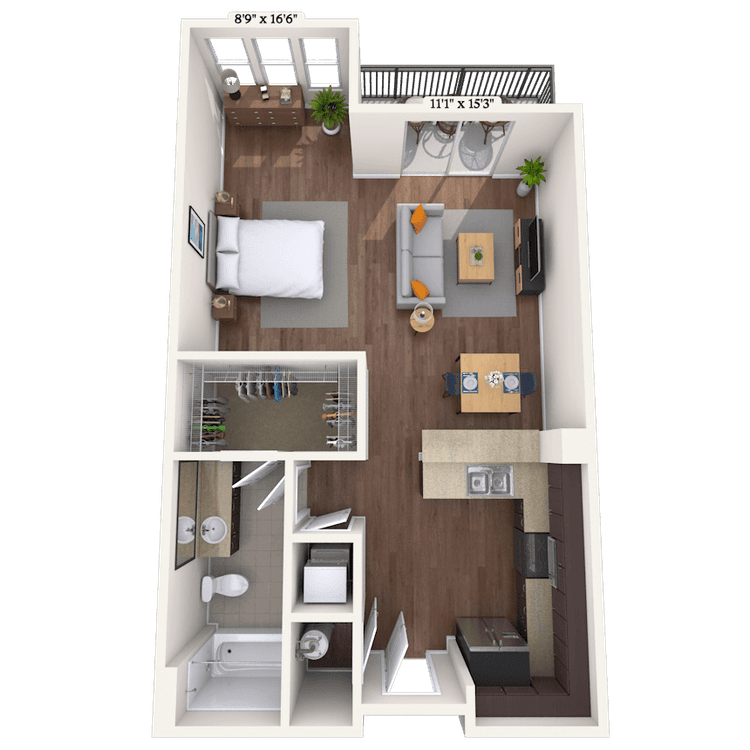Floorplan image of unit 010208