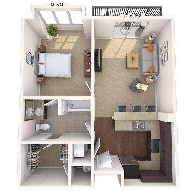 Floorplan image of unit 02503