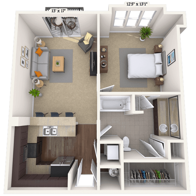 Floorplan image of unit 010104