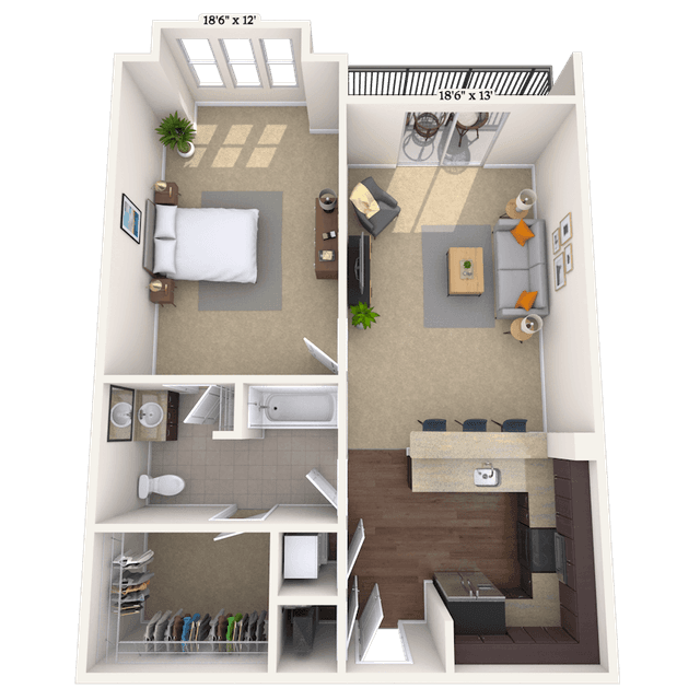 Floorplan image of unit 02646
