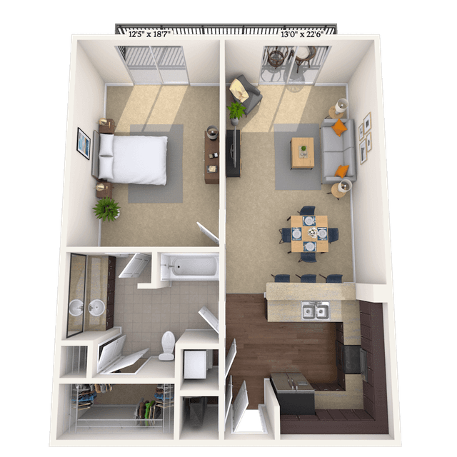 Floorplan image of unit 010115