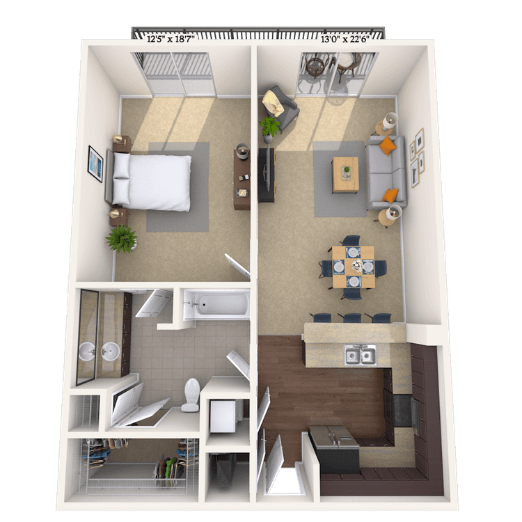 Floorplan image of unit 010116