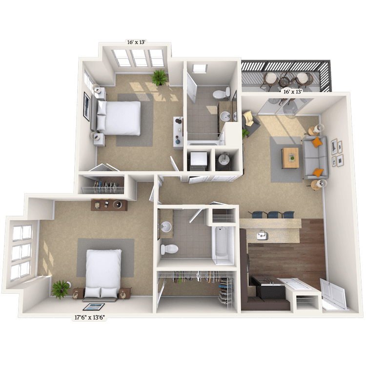 Floorplan image of unit 010357