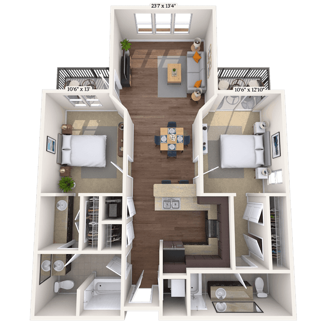 Floorplan image of unit 010430