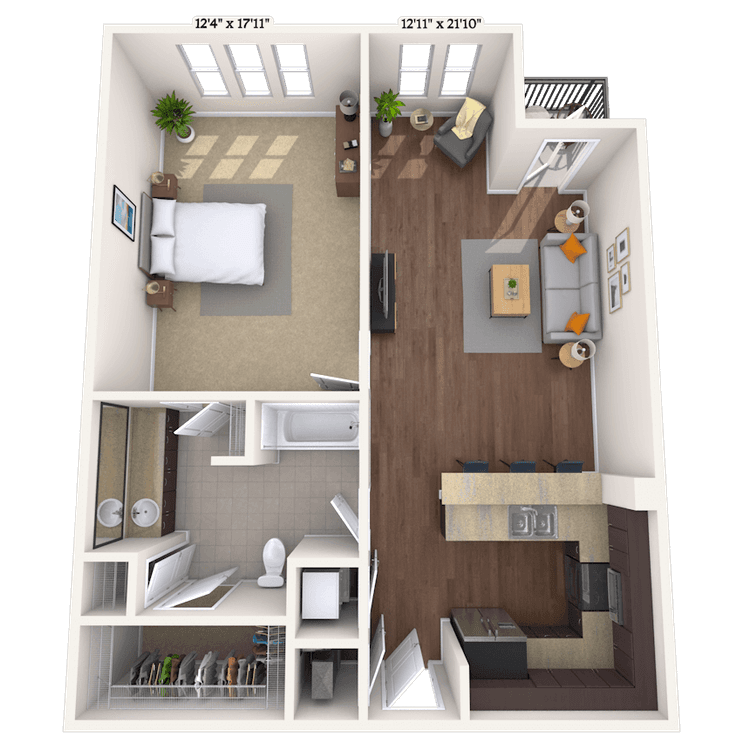 Floorplan image of unit 010246