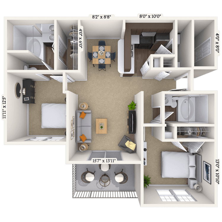 Floorplan image of unit 010527
