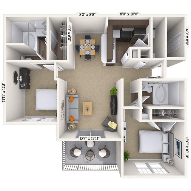 Floorplan image of unit 010617