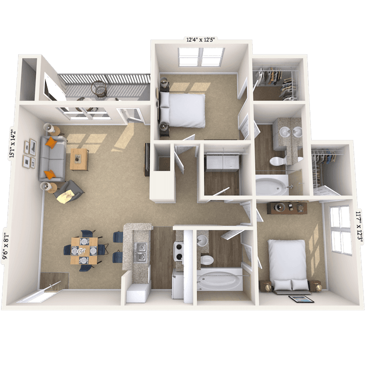 Floorplan image of unit 080826