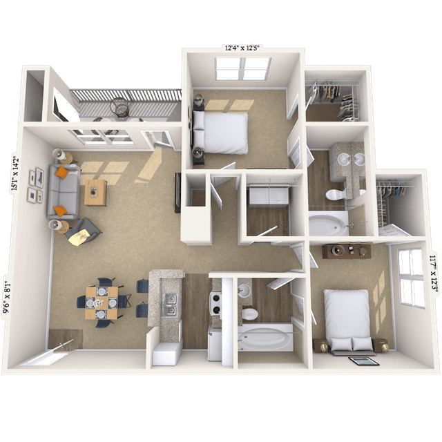 Floorplan image of unit 090923