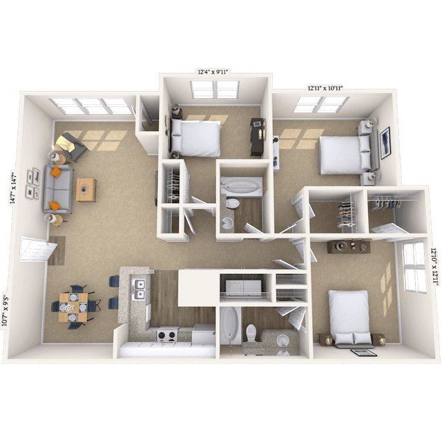 Floorplan image of unit 020221
