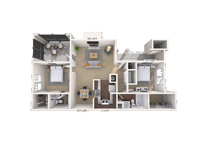 Floorplan image of unit 001009
