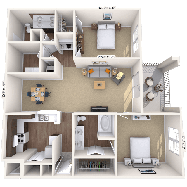 Floorplan image of unit 06060932