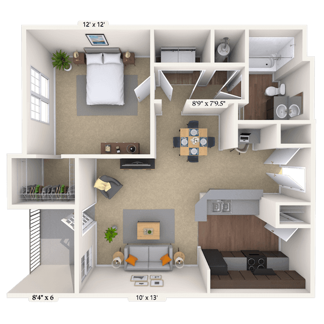Floorplan image of unit 09108