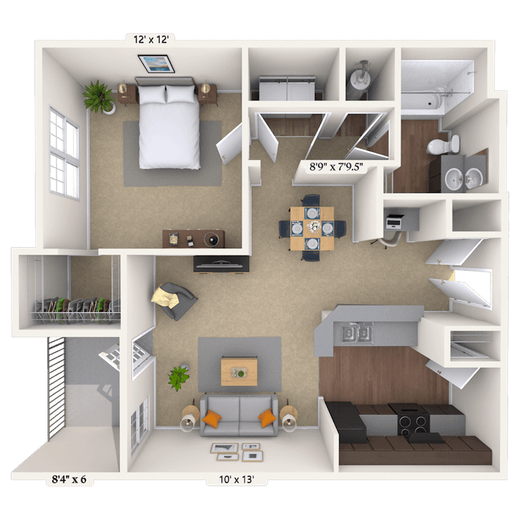 Floorplan image of unit 09308