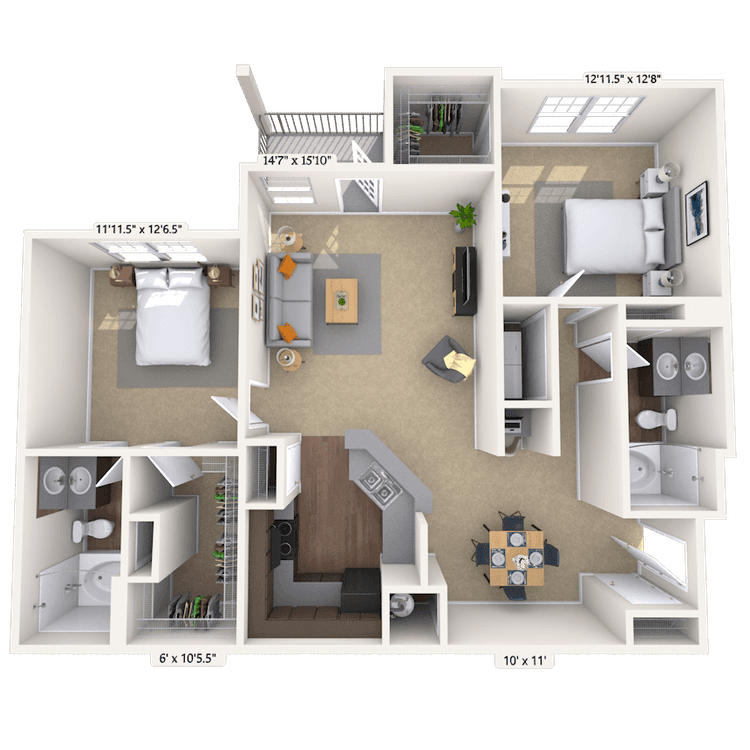 Floorplan image of unit 0212