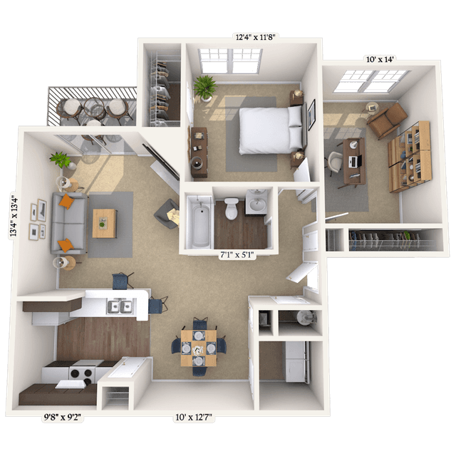 Floorplan image of unit 0505103