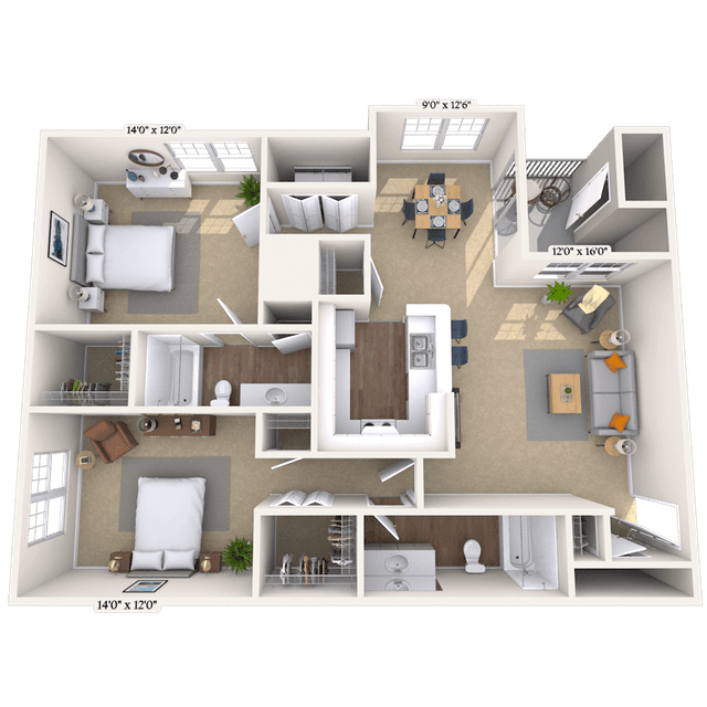 Floorplan image of unit 292921