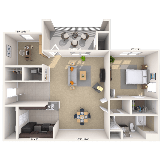 Floorplan image of unit 600202