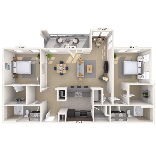 Floorplan image of unit 900207