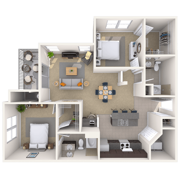 Floorplan image of unit 02101