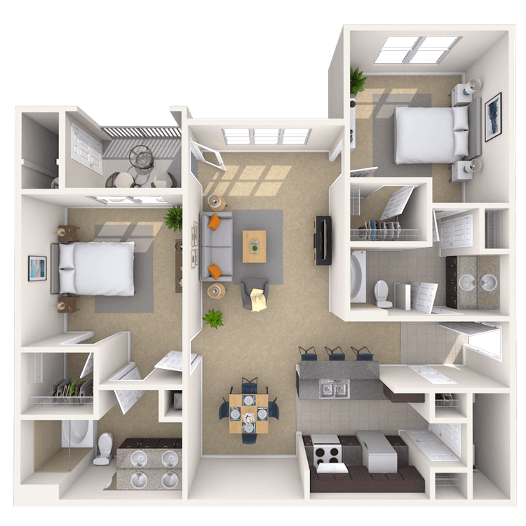 Floorplan image of unit 11204