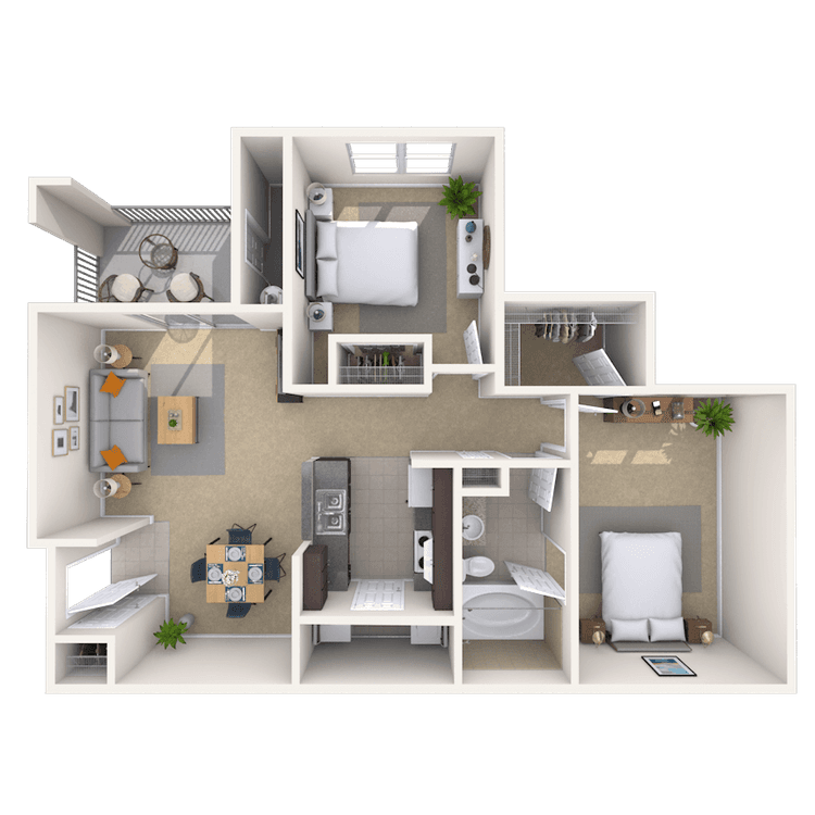 Floorplan image of unit 07301