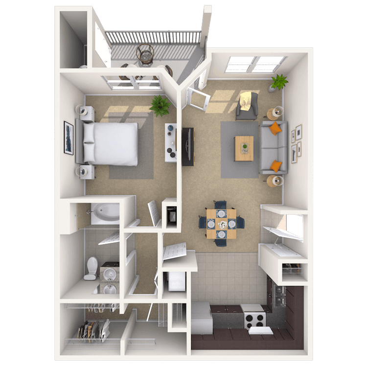 Floorplan image of unit 05305