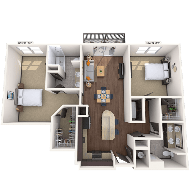 Floorplan image of unit 01504