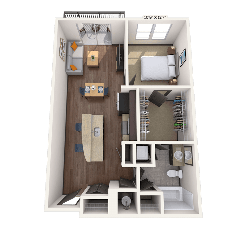 Floorplan image of unit 01124