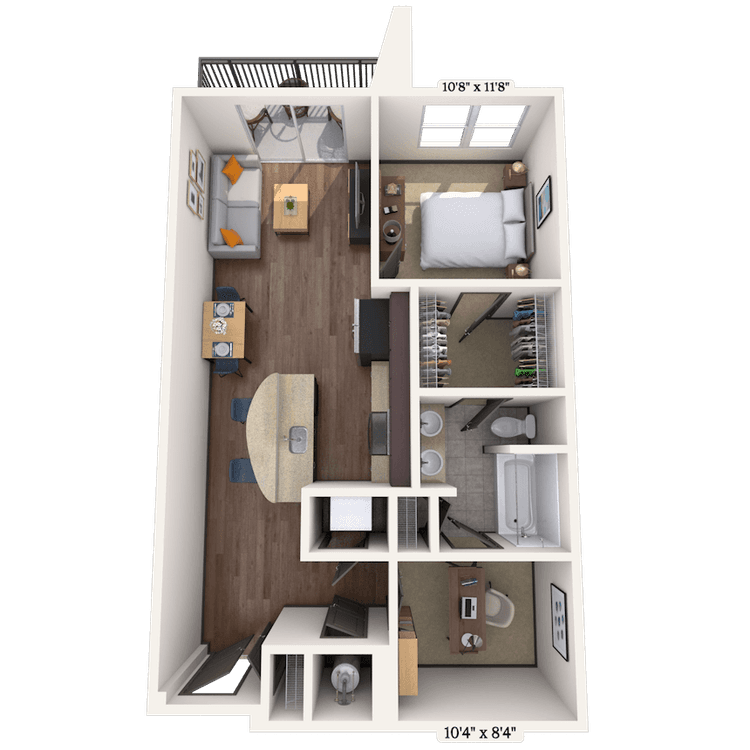 Floorplan image of unit 01534