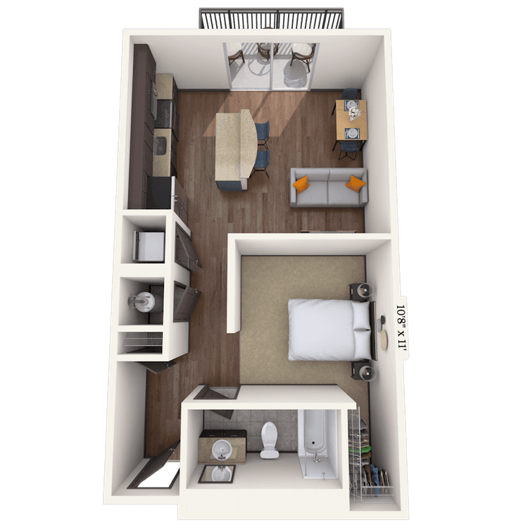Floorplan image of unit 01433