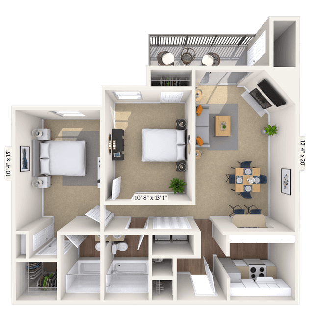 Floorplan image of unit 021011K