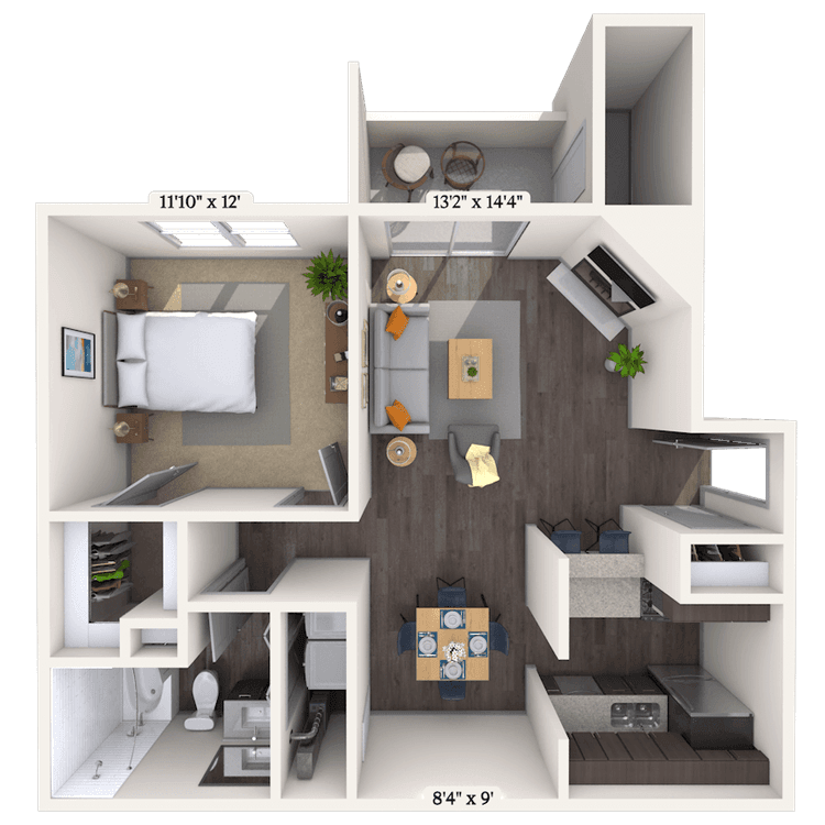 Floorplan image of unit 09904