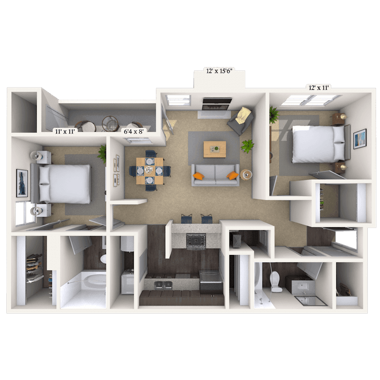 Floorplan image of unit 01101
