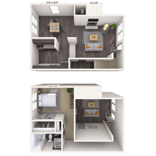 Floorplan image of unit 01117