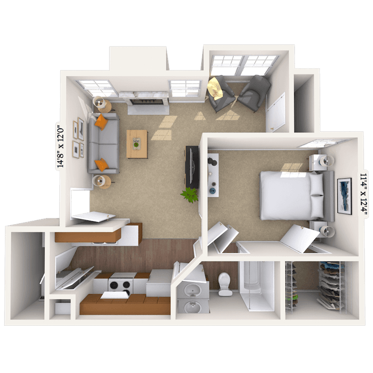 Floorplan image of unit 05508