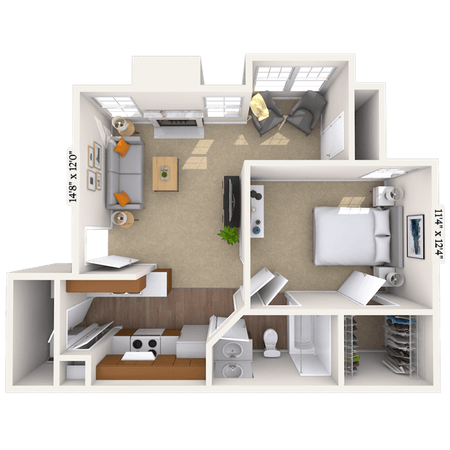 Floorplan image of unit 06613