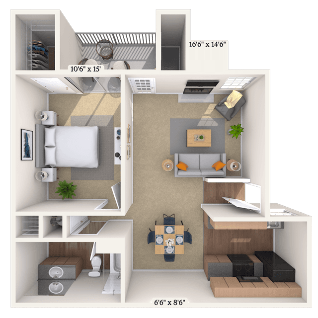 Floorplan image of unit 121216