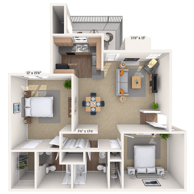 Floorplan image of unit 181815