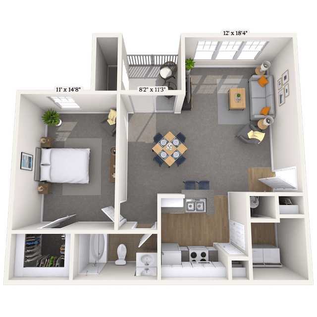 Floorplan image of unit 156738