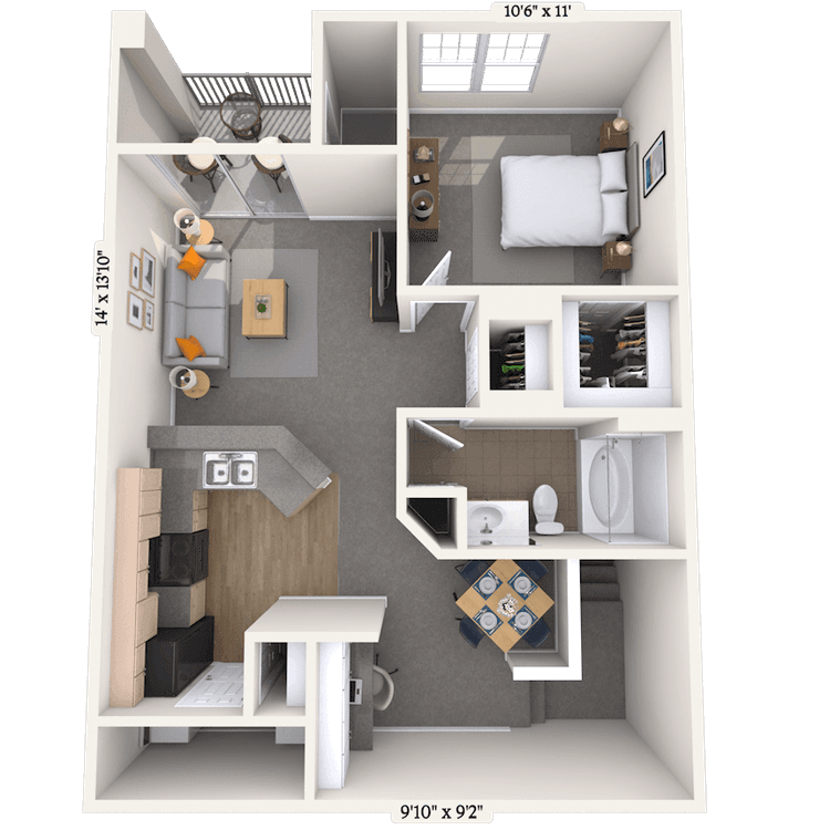 Floorplan image of unit 262605