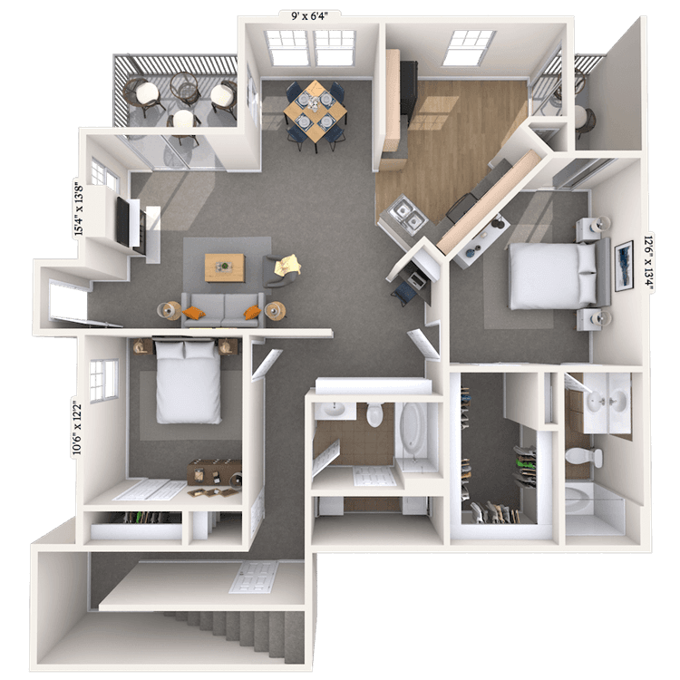 Floorplan image of unit 282811