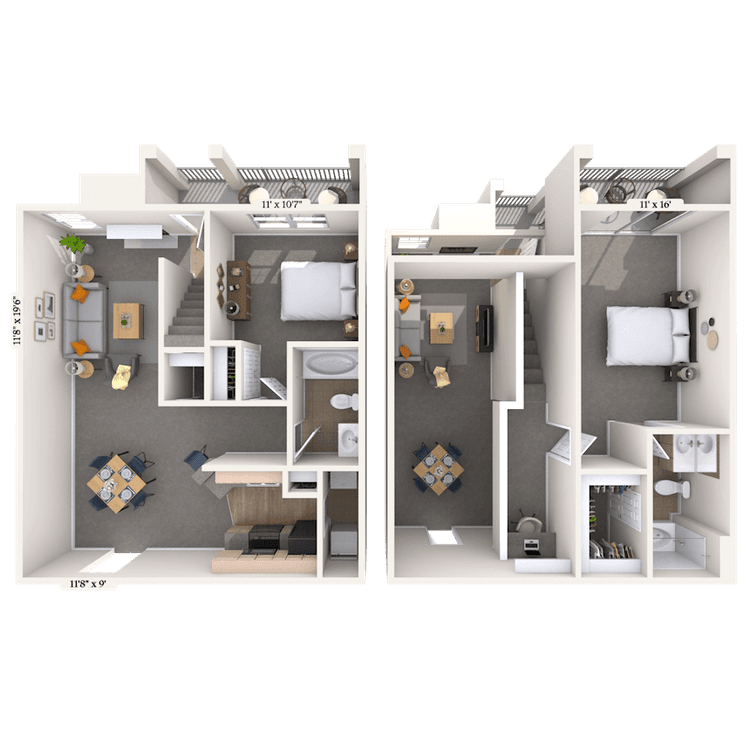 Floorplan image of unit 343409