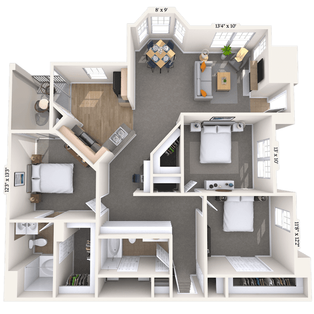 Floorplan image of unit 02201