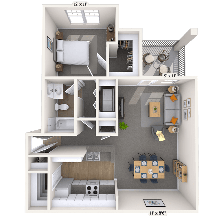 Floorplan image of unit 0107112