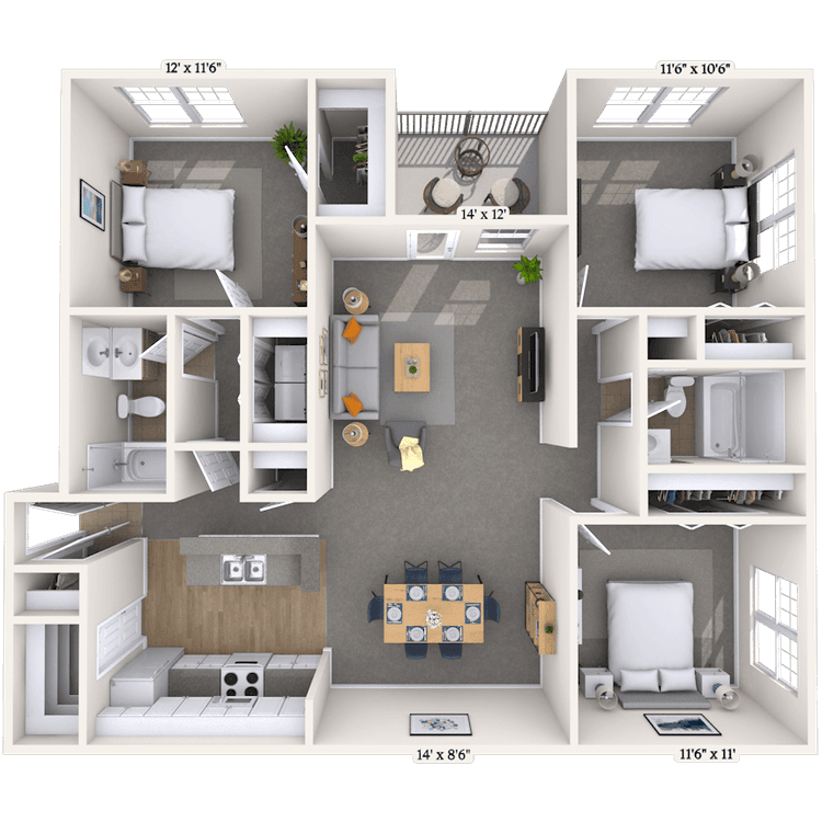 Floorplan image of unit 0109218
