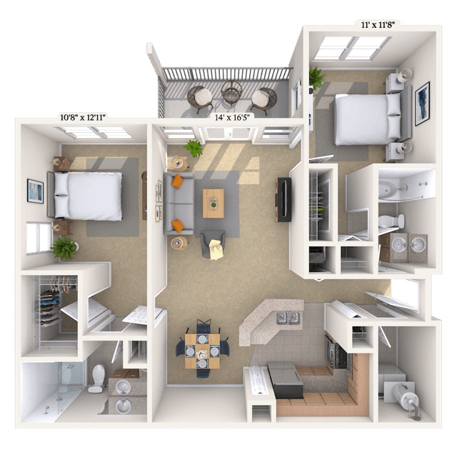 Floorplan image of unit 0303317