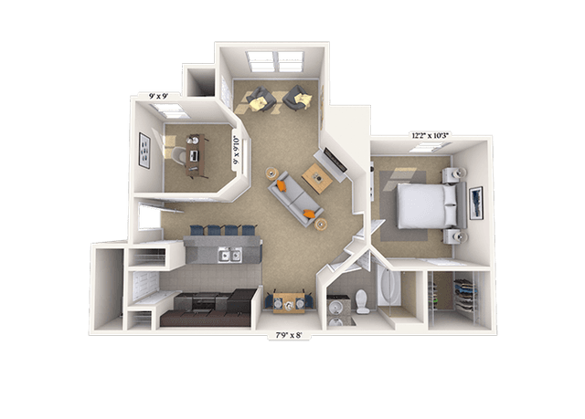 Floorplan image of unit 070708