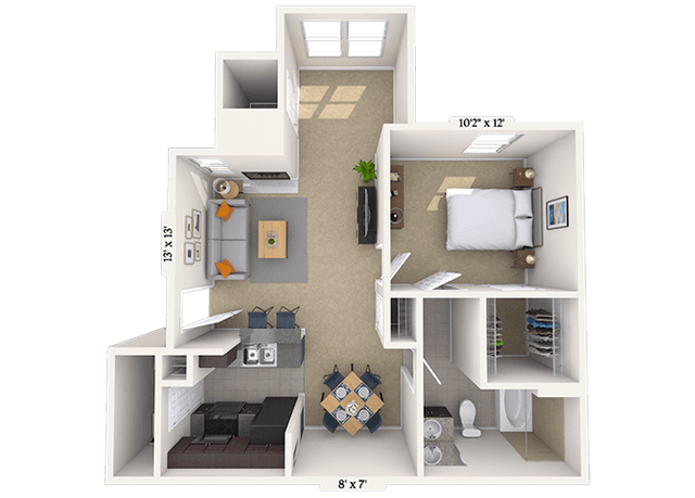 Floorplan image of unit 080813